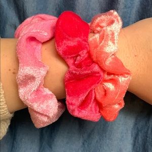 Pink scrunchies collection!